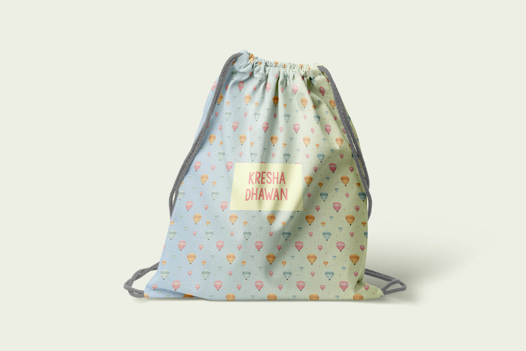 Up up and Away -Drawstring Bags