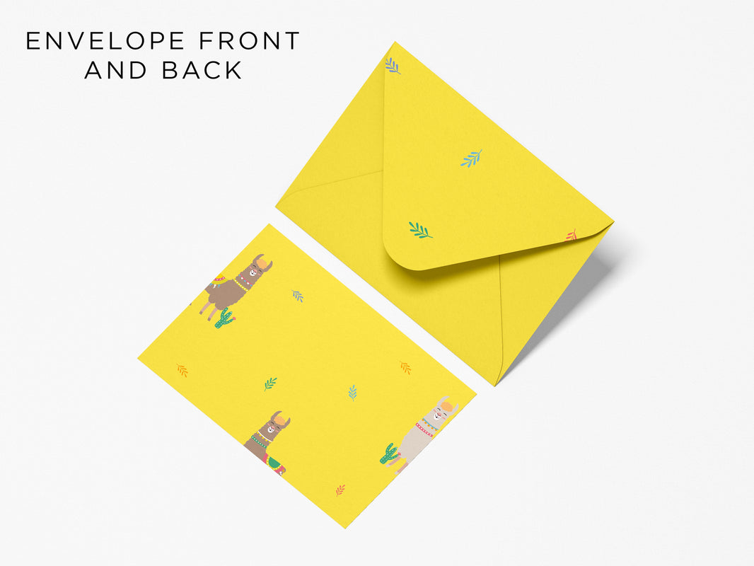 Llama Land - Notecards & Envelopes