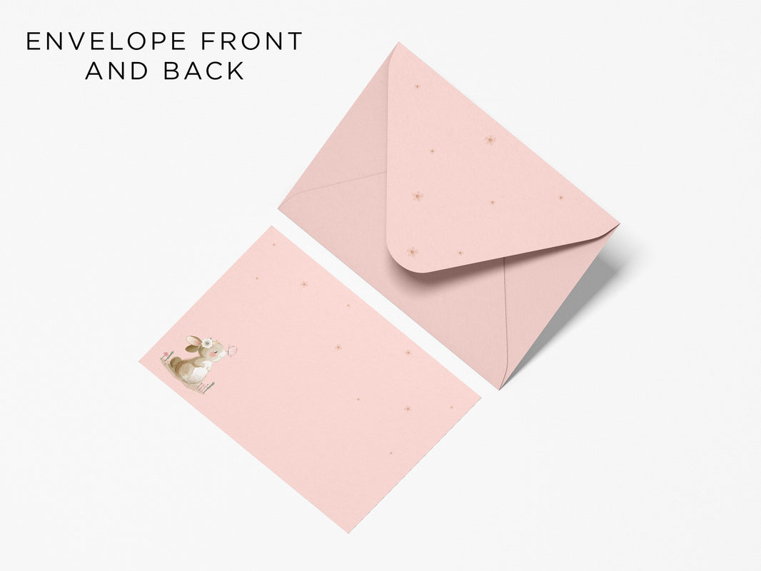Bunny Bounce - Notecards & Envelopes
