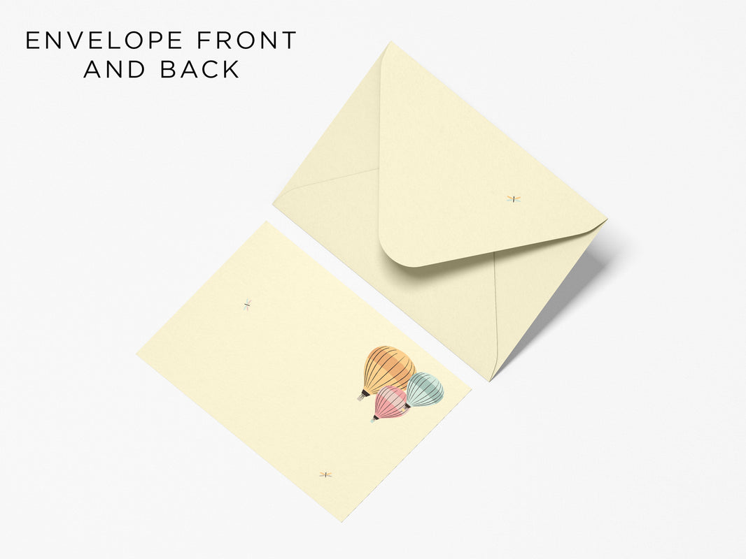 Up up and Away - Notecards & Envelopes