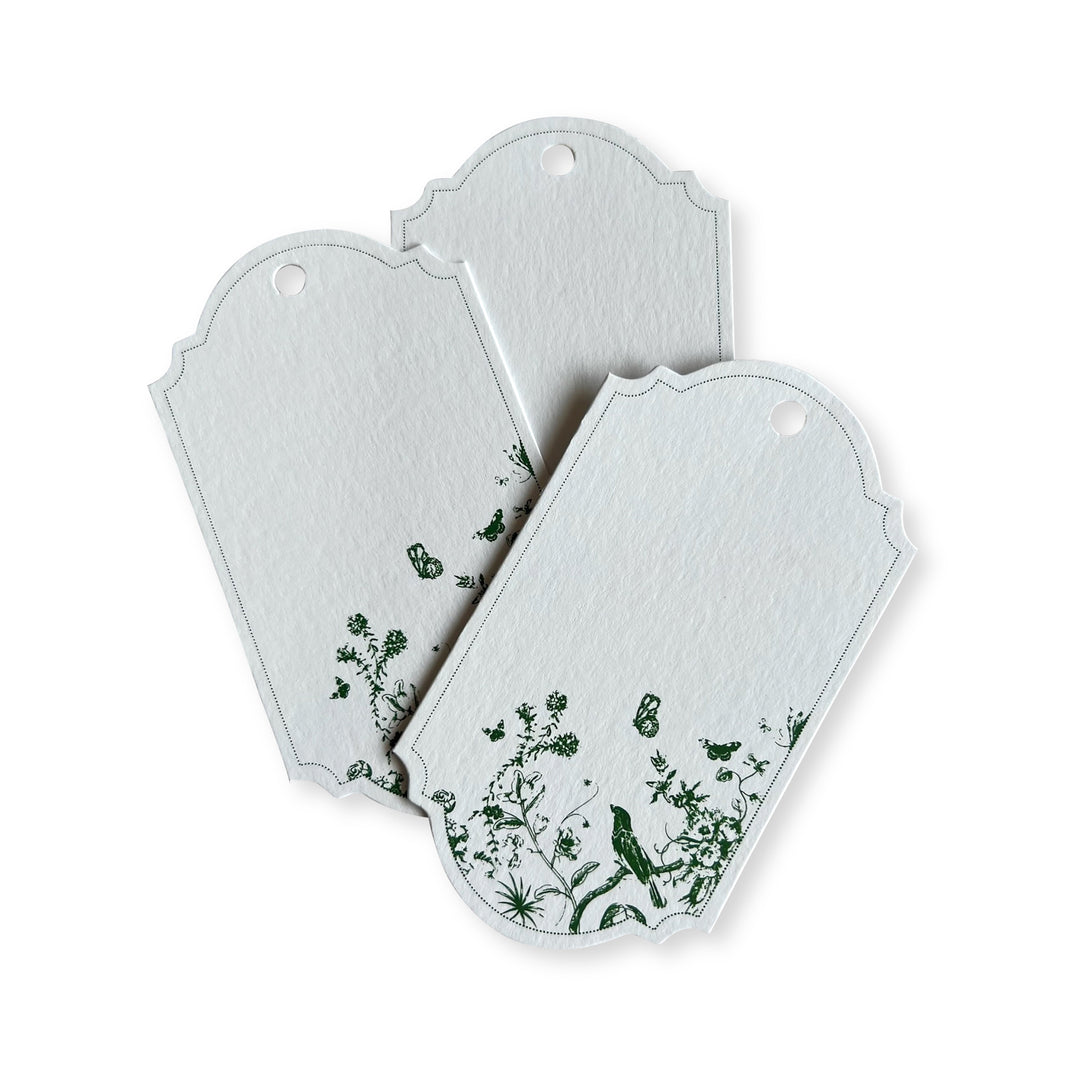Oriental Sky Gift Tags Green