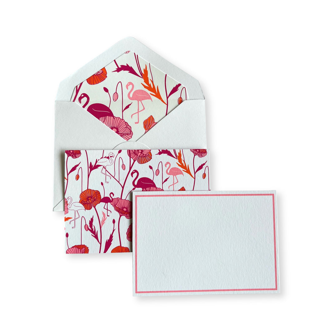 Flamingo Fiesta Notecard Set