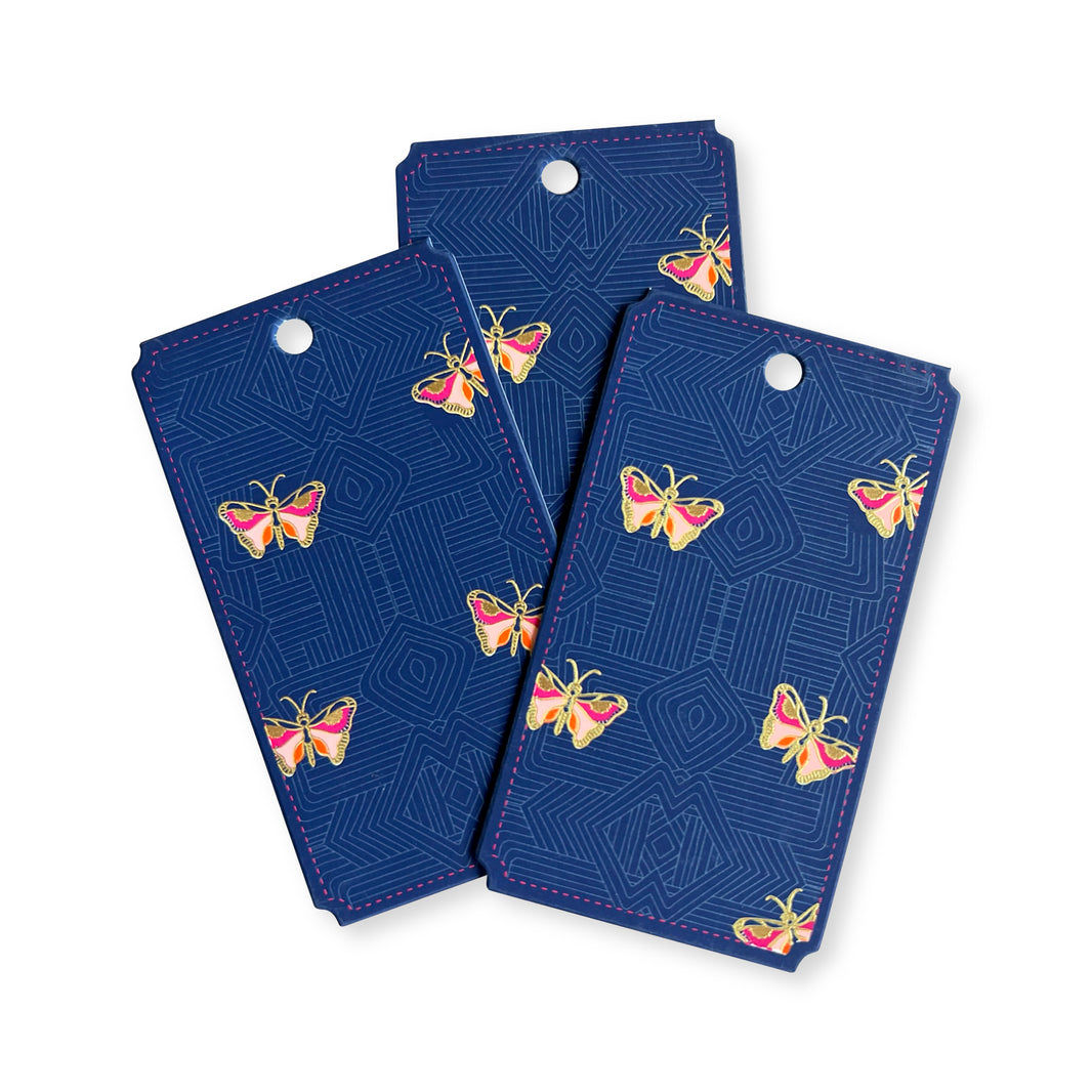 Midnight Butterflies Gift Tag