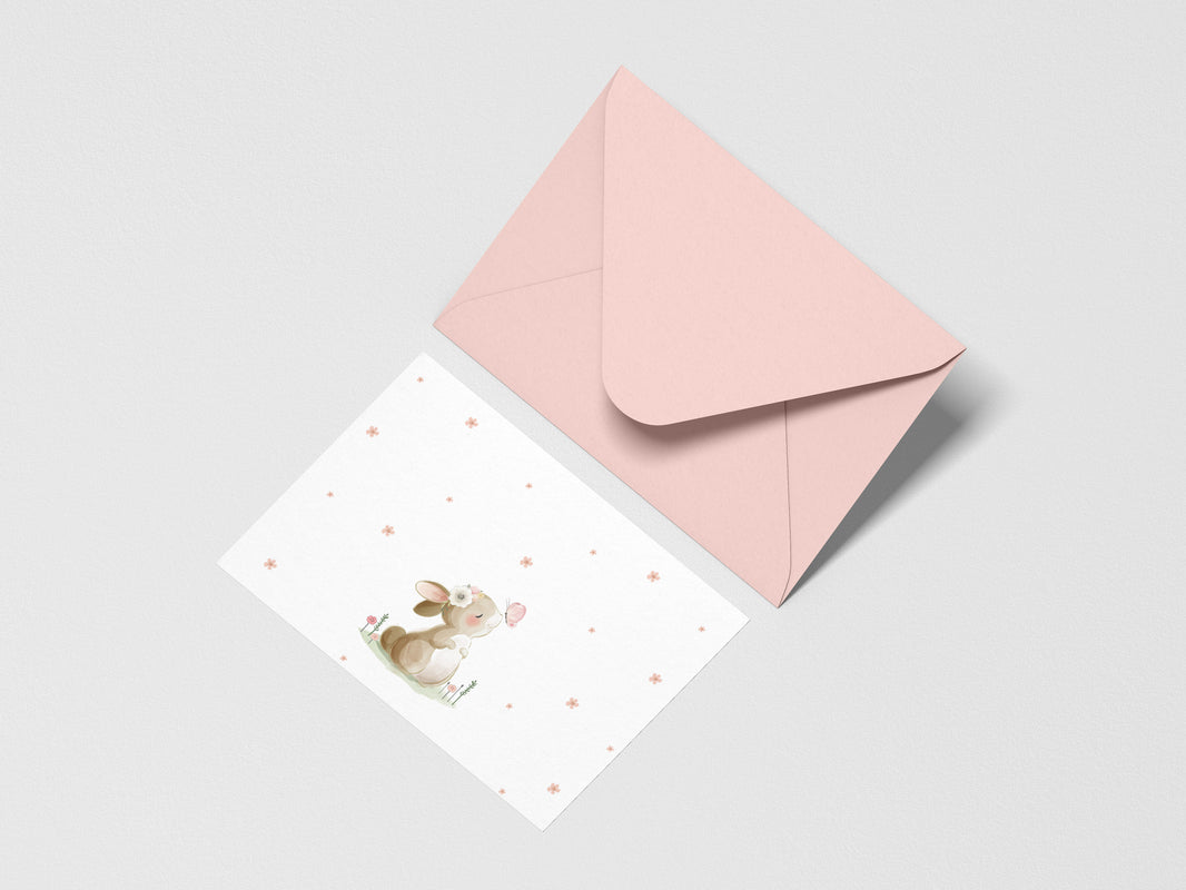 Bunny Bounce - Notecards & Envelopes