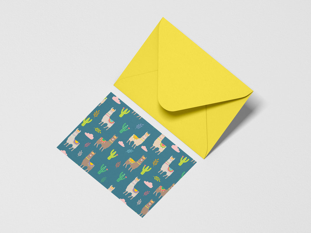 Llama Land - Notecards & Envelopes