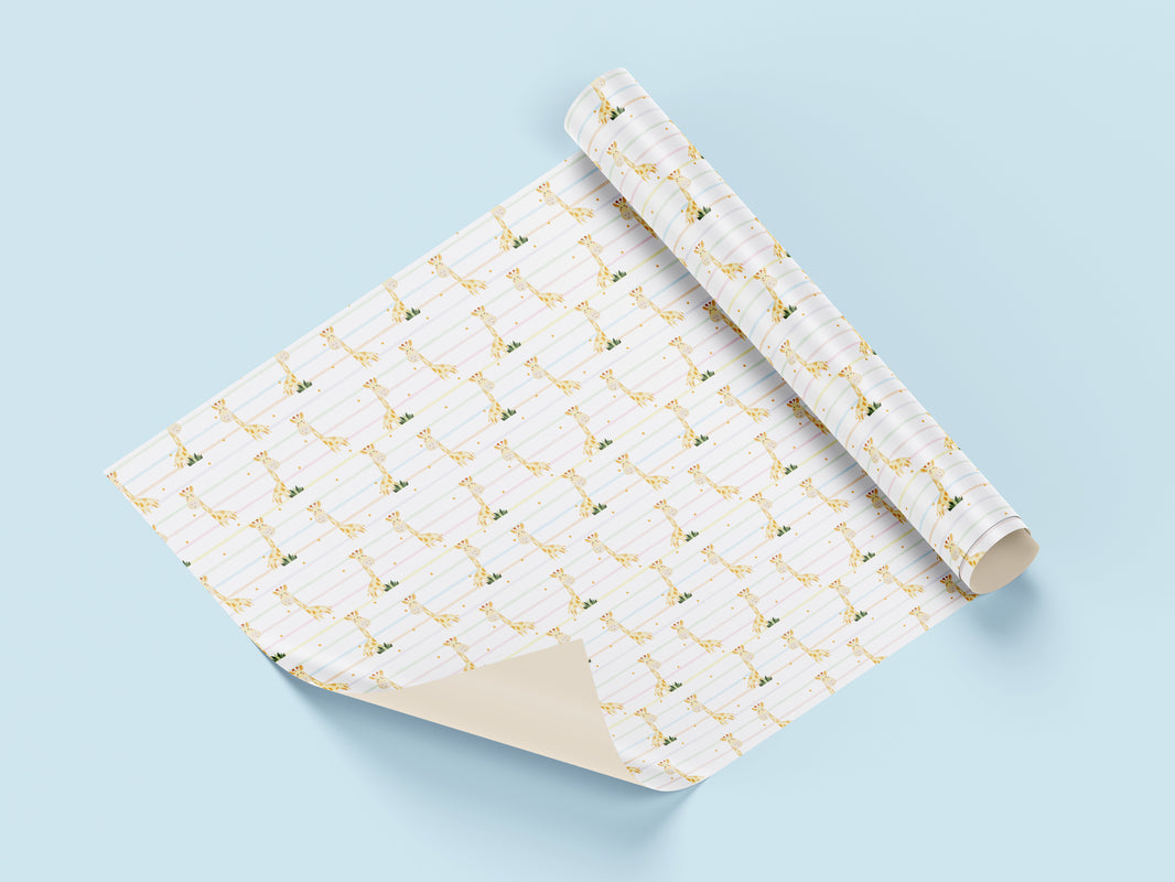 Striped Giraffe -Wrapping paper